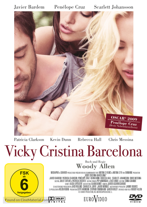 Vicky Cristina Barcelona - German DVD movie cover