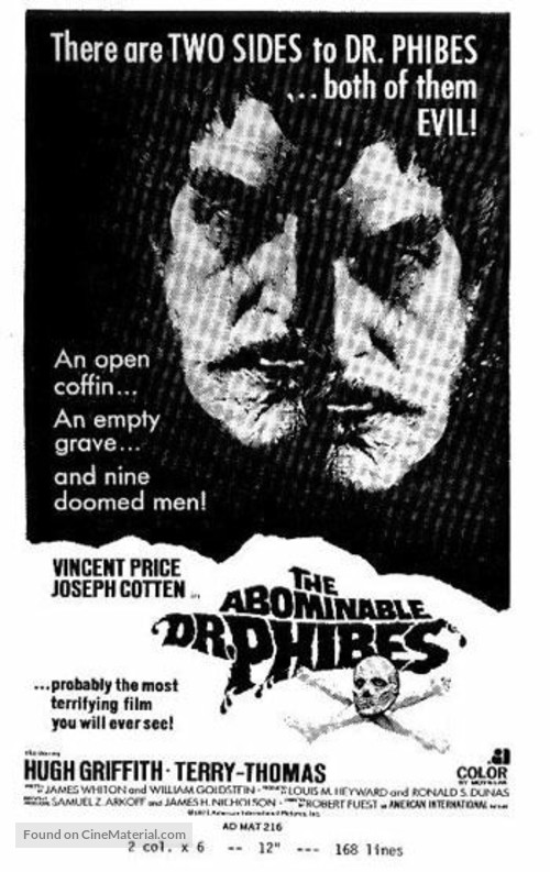 The Abominable Dr. Phibes - poster
