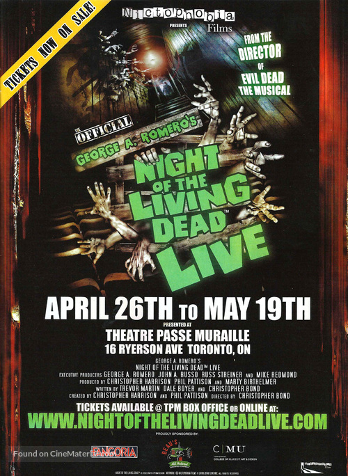 Night of the Living Dead: Live from Wisconsin - Hosted by Mark &amp; Mike - Movie Poster