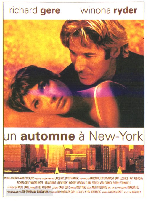 Autumn in New York - French Movie Poster