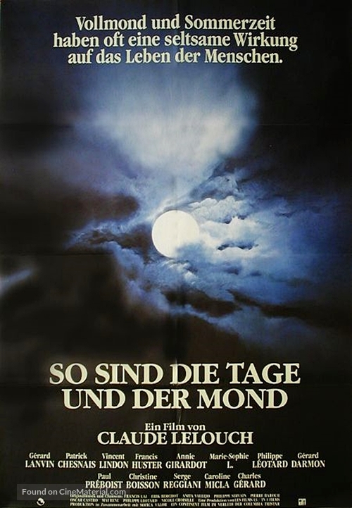 Il y a des jours... et des lunes - German Movie Poster