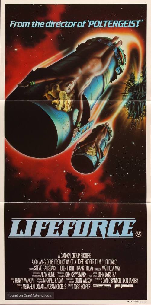 Lifeforce - Australian Movie Poster