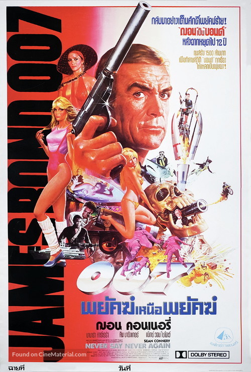 Never Say Never Again (1983) Thai movie poster