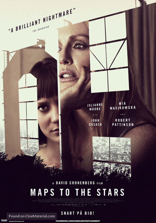 Maps to the Stars - Swedish Movie Poster