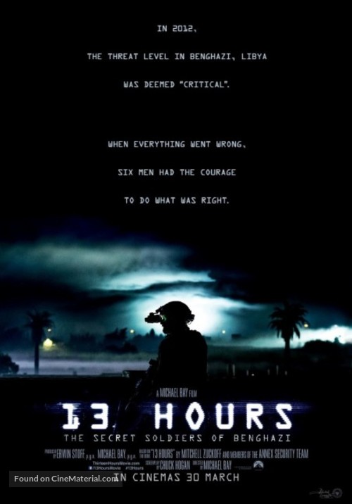 13 Hours: The Secret Soldiers of Benghazi - Indonesian Movie Poster