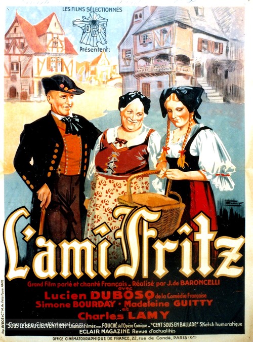 L&#039;ami Fritz - French Movie Poster