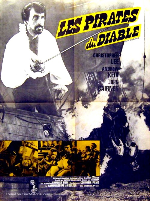 The Devil-Ship Pirates - French Movie Poster