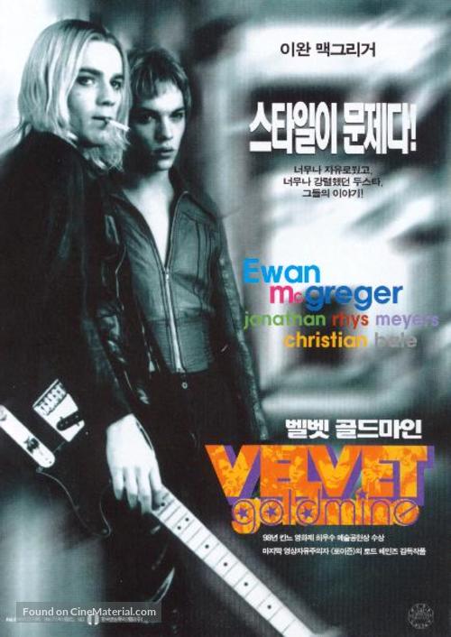 Velvet Goldmine - South Korean Movie Poster