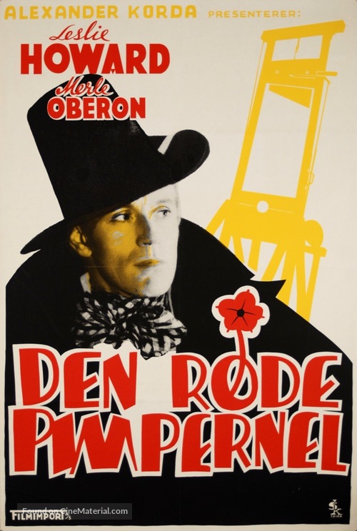 The Scarlet Pimpernel - Norwegian Movie Poster