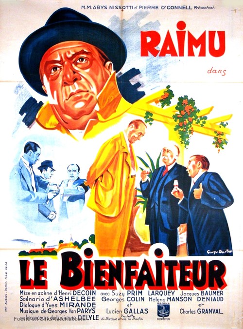 Le bienfaiteur - French Movie Poster
