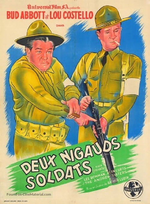 Buck Privates - French Movie Poster