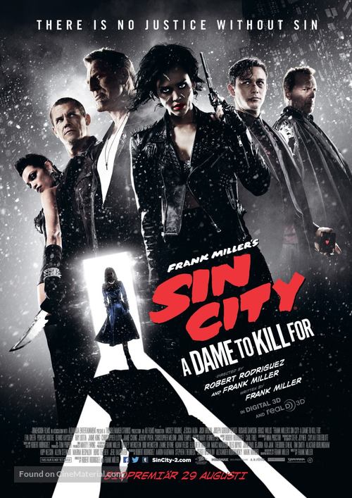 Sin City: A Dame to Kill For - Swedish Movie Poster