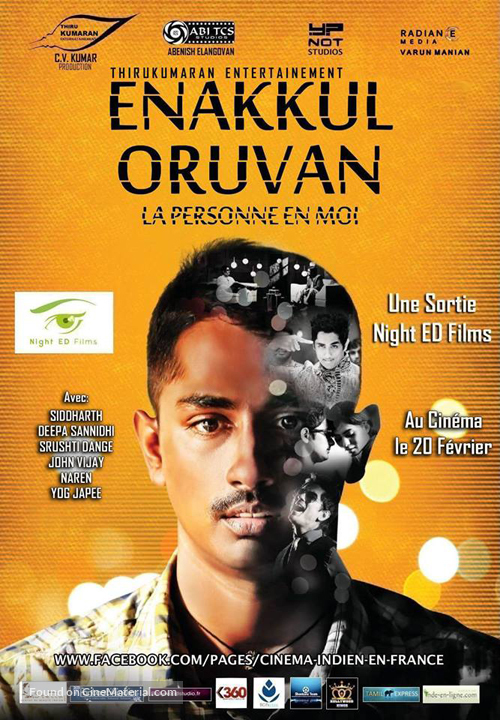 Enakkul Oruvan - French Movie Poster