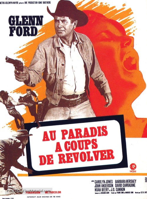 Heaven with a Gun - French Movie Poster