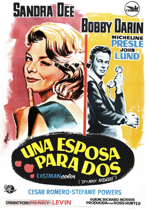 If a Man Answers - Spanish Movie Poster