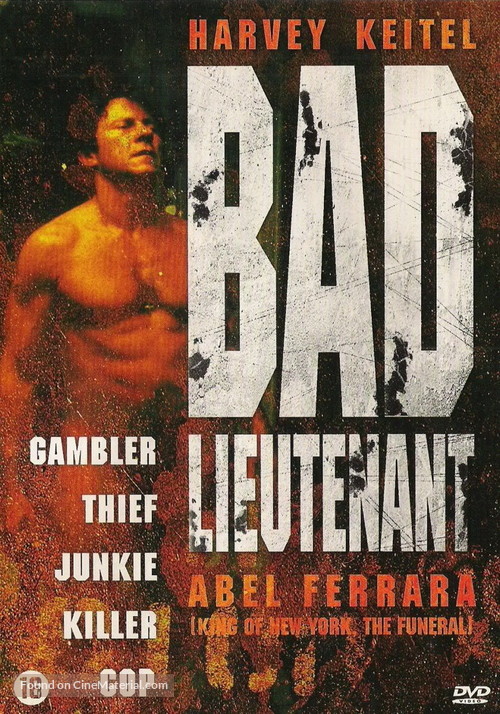 Bad Lieutenant - Dutch DVD movie cover