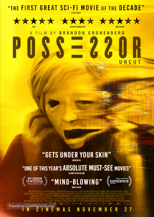 Possessor - British Movie Poster
