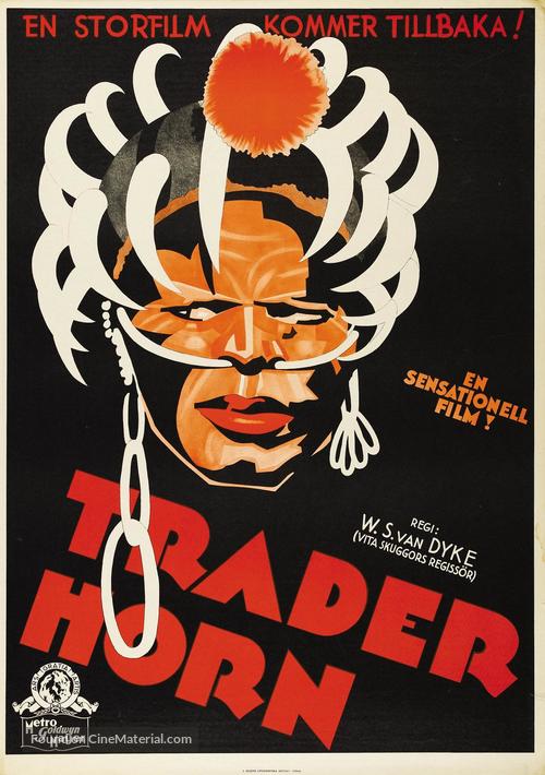 Trader Horn - Swedish Movie Poster