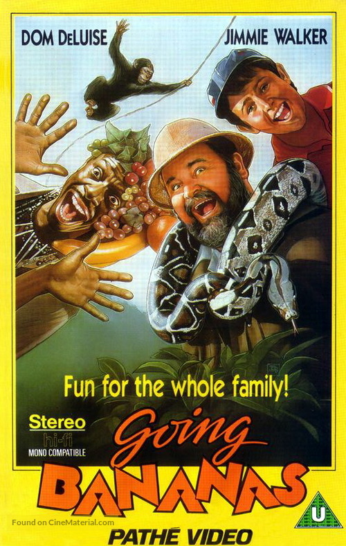 Going Bananas - British VHS movie cover