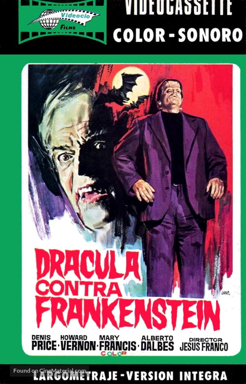 Dr&aacute;cula contra Frankenstein - Spanish Movie Cover