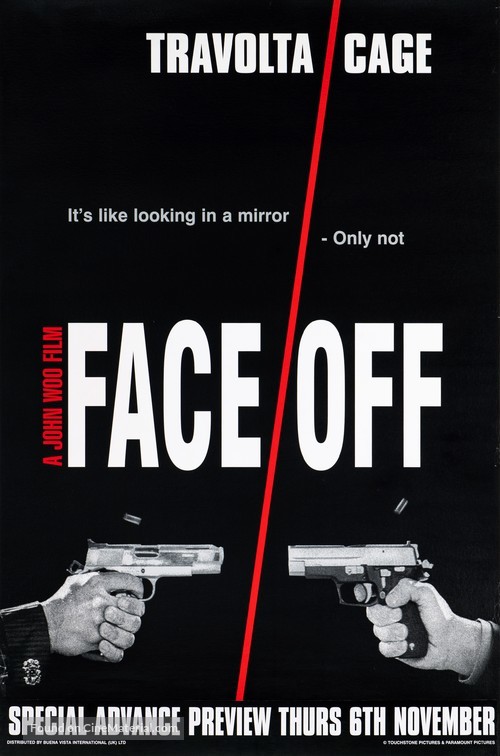 Face/Off - British Movie Poster