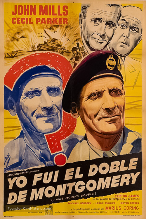 I Was Monty&#039;s Double - Argentinian Movie Poster