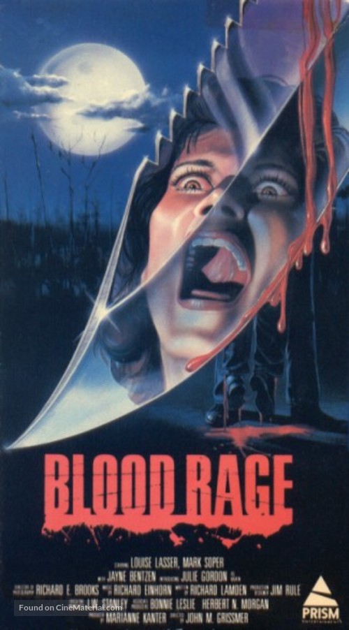 Blood Rage - VHS movie cover
