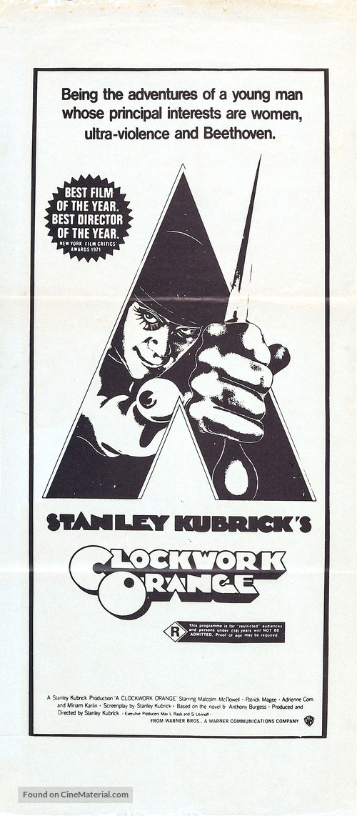 A Clockwork Orange - Australian Movie Poster