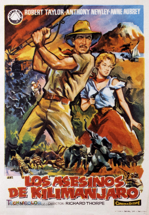 Killers of Kilimanjaro - Spanish Movie Poster