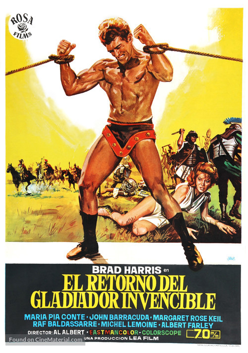 Il ritorno del gladiatore pi&ugrave; forte del mondo - Spanish Movie Poster