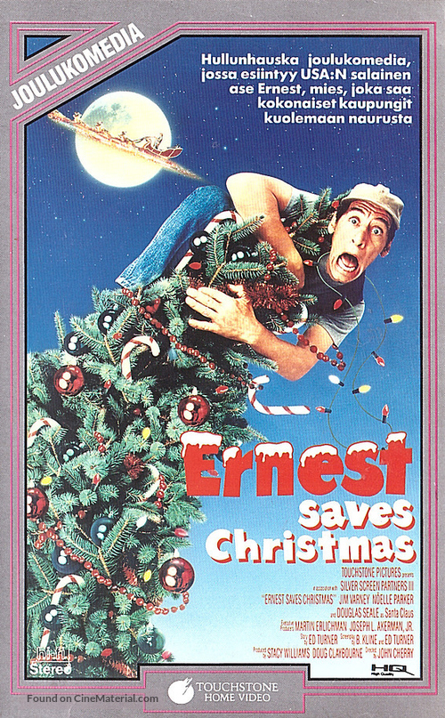 Ernest Saves Christmas - Finnish VHS movie cover