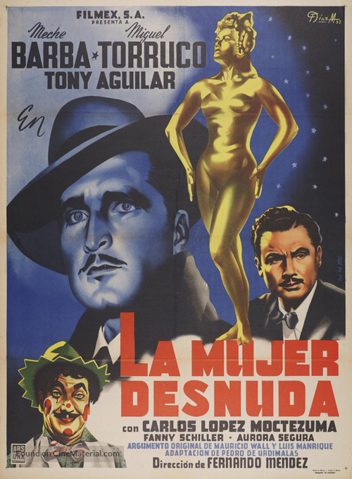 La mujer desnuda - Mexican Movie Poster
