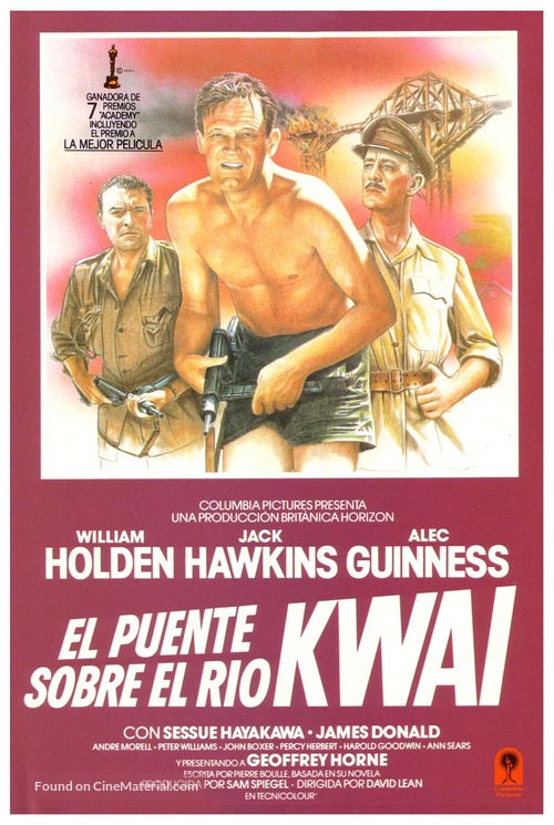 The Bridge on the River Kwai - Spanish Movie Cover