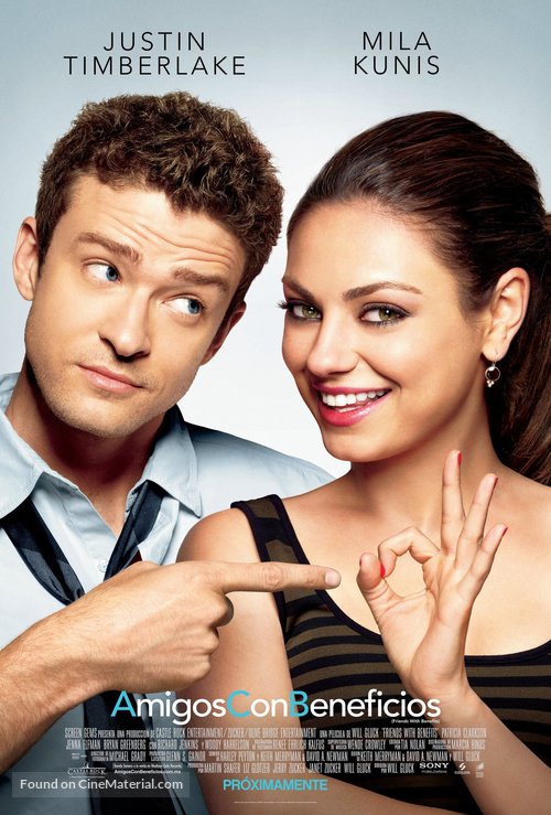 Friends with Benefits - Mexican Movie Poster