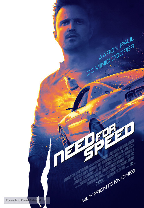 Need for Speed - Spanish Theatrical movie poster