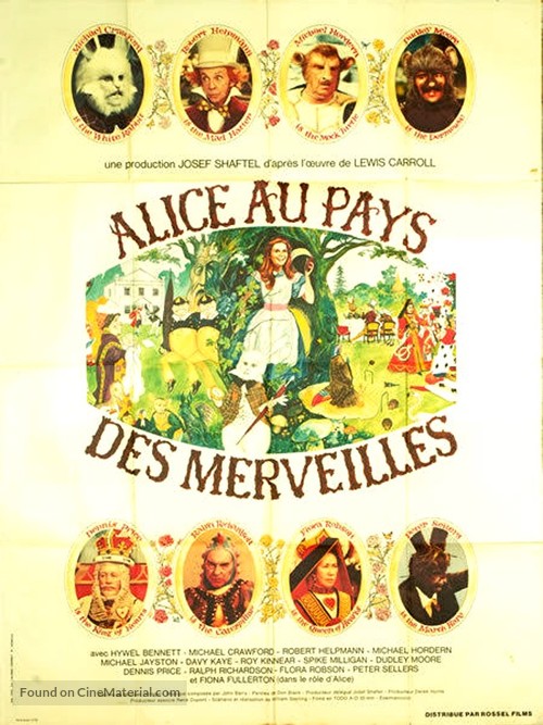 Alice&#039;s Adventures in Wonderland - French Movie Poster