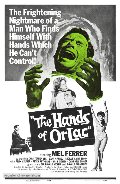 The Hands of Orlac - Movie Poster