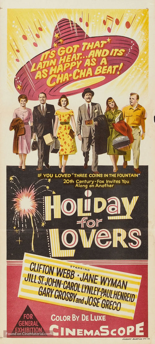 Holiday for Lovers - Australian Movie Poster