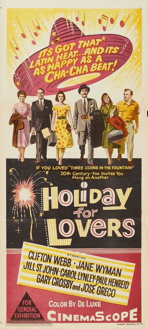 Holiday for Lovers - Australian Movie Poster