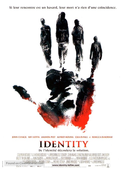 Identity - French Movie Poster