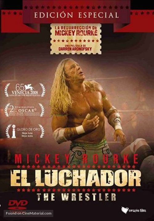 The Wrestler - Mexican DVD movie cover