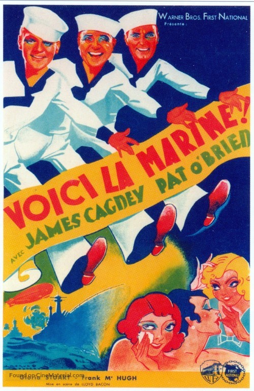 Here Comes the Navy - French Movie Poster