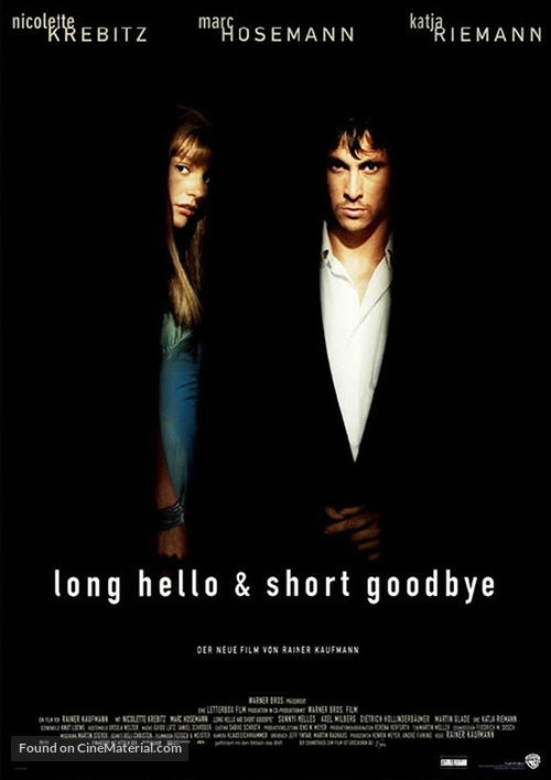 Long Hello and Short Goodbye - German Movie Poster