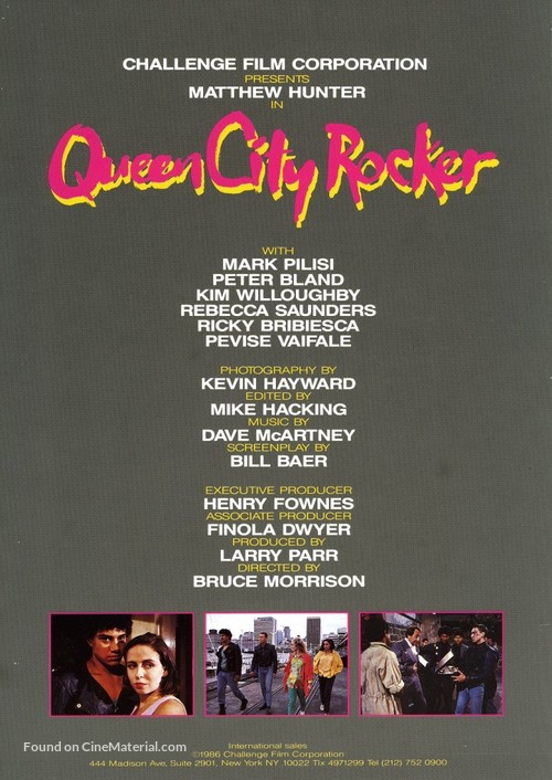 Queen City Rocker - New Zealand Movie Poster