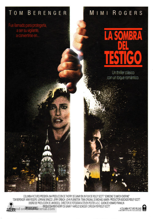 Someone to Watch Over Me - Spanish Movie Poster