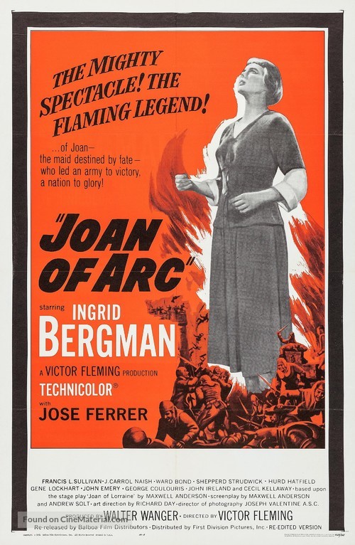Joan of Arc - Re-release movie poster