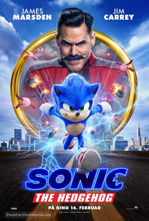 Sonic the Hedgehog - Norwegian Movie Poster