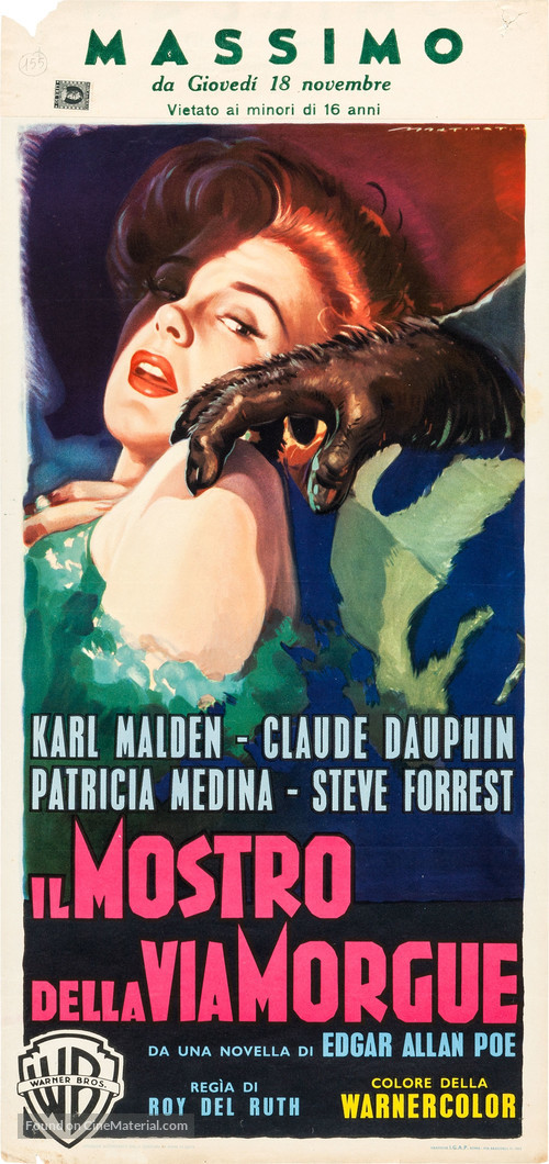 Phantom of the Rue Morgue - Italian Movie Poster