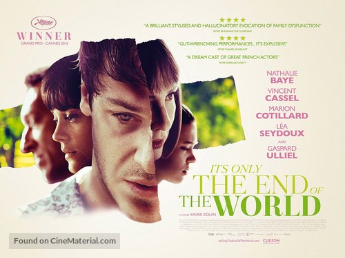 Juste la fin du monde - British Movie Poster