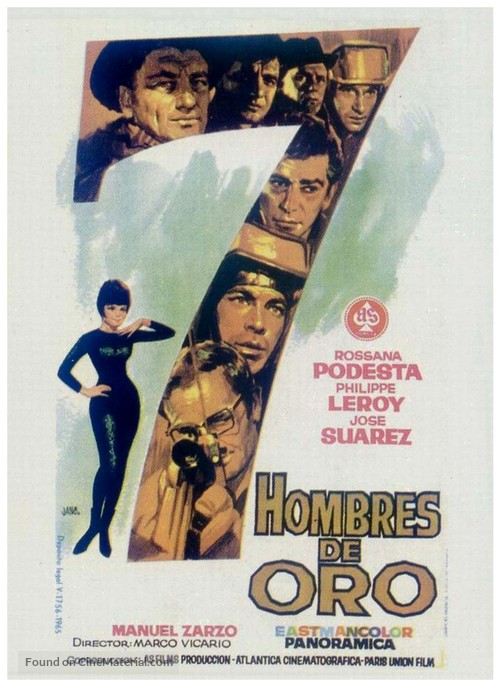 Sette uomini d&#039;oro - Spanish Movie Poster
